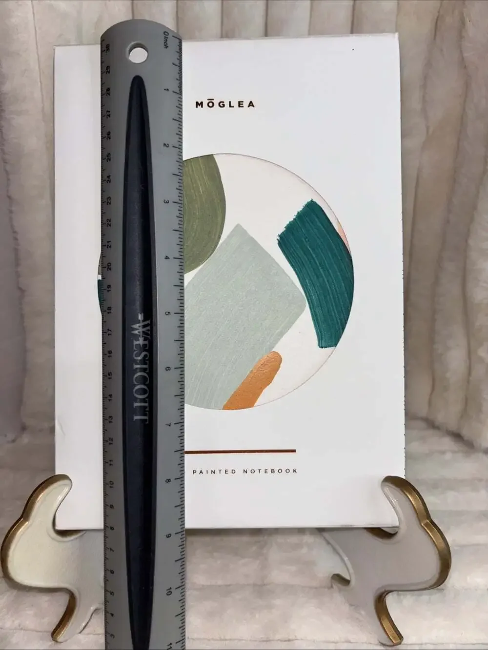 Moglea Hand Painted Notebook Artisan Stationery Set Boxed One of a Kind